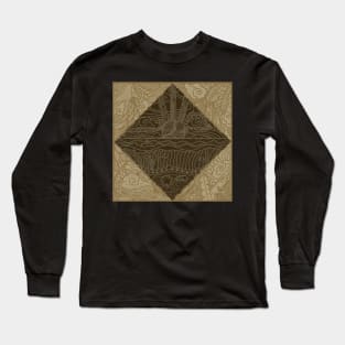 NATURE MANDALA BROWN Long Sleeve T-Shirt